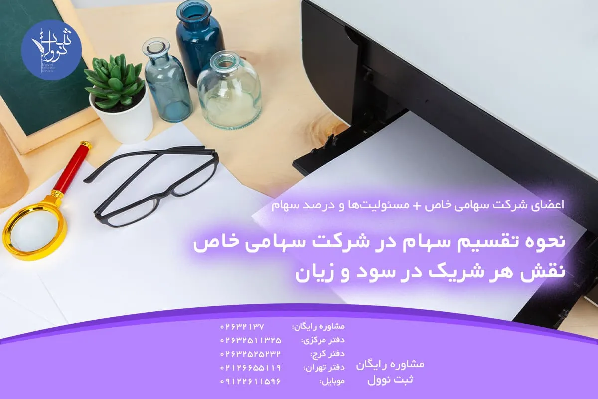 نحوه تقسیم سهام در شرکت سهامی خاص + نقش هر شریک در سود و زیان